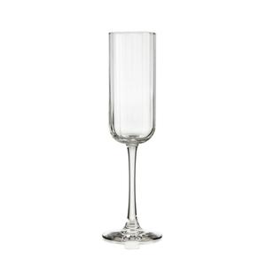 Libbey 7.5 oz Linear Stemmed Glass Champagne Flute - 1 Doz - 7403