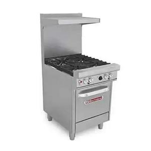 Southbend Ultimate 24in Gas Restaurant Range with Space Saver Oven Base - 4242E 