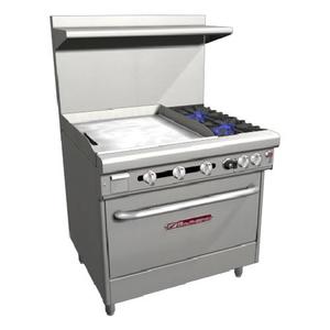 Southbend Ultimate 36in Gas Restaurant Range with Standard Oven Base - 4362D-2TR 