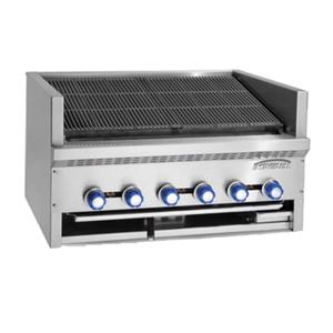 Imperial 24" Countertop Stainless Steel Gas Steakhouse Charbroiler - IAB-24