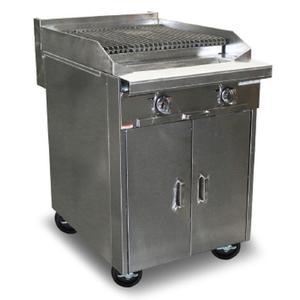 Southbend Platinum 24in Heavy Duty Gas Charbroiler Range w/Cabinet Base - P24C-CC 