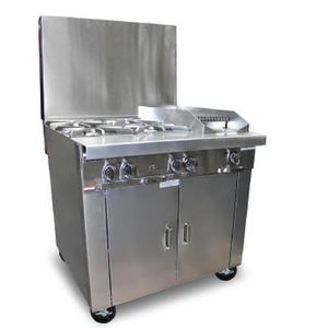 Southbend Platinum 36in Heavy Duty Gas2 Burner Range with 24in Charbroiler - P36C-BCC 