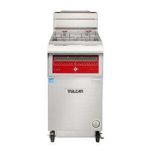 Vulcan QuickFry High Efficiency 75lb Gas Fryer w/Computer Controls - 1VHG75cuft 