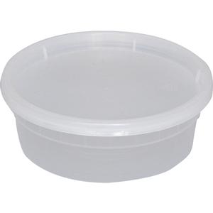 International Tableware, Inc 8oz BPA Free Plastic Disposable Soup/Deli Container with Lid - TG-PC-8 