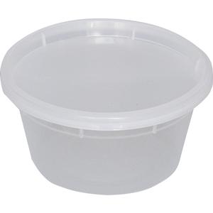 International Tableware, Inc 12oz BPA Free Plastic Disposable Soup/Deli Container with Lid - TG-PC-12 