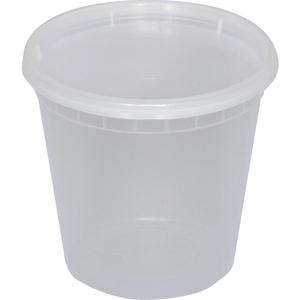 International Tableware, Inc 24oz BPA Free Plastic Disposable Soup/Deli Container with Lid - TG-PC-24 