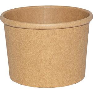 International Tableware, Inc 8 oz. Kraft Paper Round Disposable Soup Cup - TG-KS-8