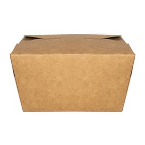 International Tableware, Inc 30oz Kraft Folded Paper Disposable Take Out Box - TG-KB-#1 