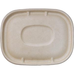 International Tableware, Inc Microwaveable Sugar Cane Take Out Container Lid - TG-811-LID-B