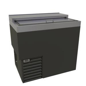 Glastender 36in Wide Shallow Well Flat Top Bottle Cooler - ST36-B 