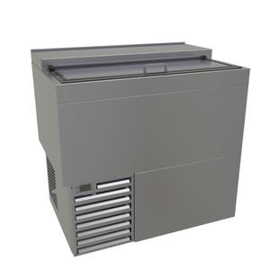 Glastender 36in Wide Shallow Well Flat Top Bottle Cooler - ST36-S 