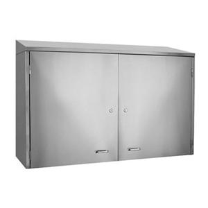 Glastender 48in x 15in Enclosed Front Stainless Steel Wall Mount Cabinet - WCH48 