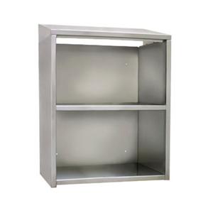 Glastender 24in x 15in Open Front Stainless Steel Wall Mount Cabinet - WCO24 