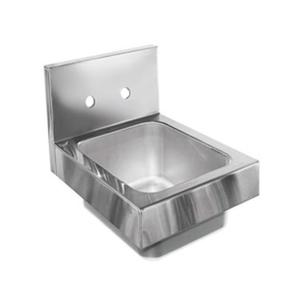 Glastender 12in x 15in Stainless Steel Underbar Hand Sink with Wall Mount - WH-12-LF 