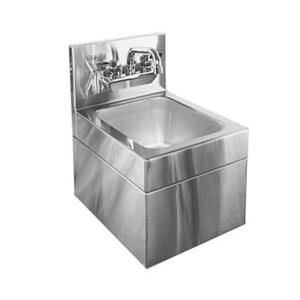 Glastender 12inx15in Stainless Steel Underbar Hand Sink with Skirt - WHS-12 