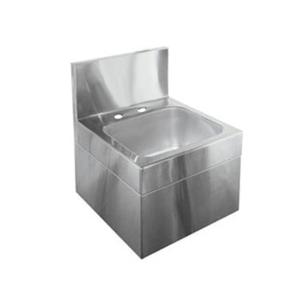 Glastender 14in x 15in Stainless Steel Underbar Hand Sink with Skirt - WHS-14-LF 