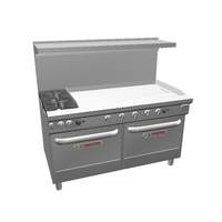 Southbend Ultimate 60" Gas 2 Burner Range w/ 48" Right Griddle - 4601DD-4TR