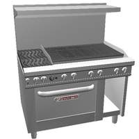 Southbend Ultimate 48in Gas 2 Burner Range with 36in Right Charbroiler - 4482DC-3CR 