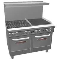Southbend 48in Ultimate 4 Burner Range with 24in Right Charbroiler - 4482EE-2CR 