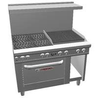 Southbend Ultimate 48in Gas 4 Burner Range with 24in Right Charbroiler - 4482AC-2CR 