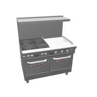 Southbend Ultimate 48in 4 Burner Range with 24in Themostatic Right Griddle - 4482EE-2TR 