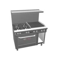 Southbend Ultimate 48in Range with (4) Non-clog Burners & 24in Charbroiler - 4481DC-2CR 