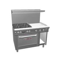 Southbend Ultimate 48in Gas 4 Burner Range with 24in Right Side Griddle - 4481DC-2GR 