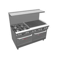 Southbend Ultimate 60in 4 Star Burner Range with 36in Right Charbroiler - 4603DD-3CR 
