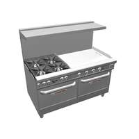 Southbend Ultimate 60" Gas 4 Star Burner Range w/ 36" Right Griddle - 4603DD-3GR