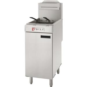 Wolf Commercial Free-standing 35-40 lbs. Capacity Twin Basket Gas Fryer - WF300