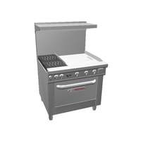 Southbend Ultimate 36" Gas 2 Burner Range w/ 24" Right Griddle - 4362A-2TR