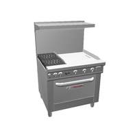 Southbend Ultimate 36" Gas 2 Burner Range w/ 24" Manual Right Griddle - 4362A-2GR