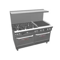 Southbend Ultimate 60" 5 Burner Range w/ 24" Right Charbroiler - 4605AA-2CR