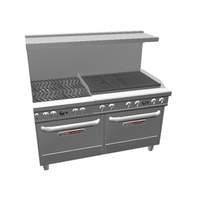 Southbend Ultimate 60" 4 Burner Range w/ 36" Right Side Charbroiler - 4602AA-3CR