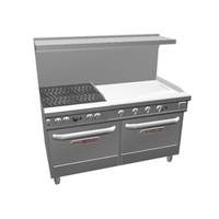 Southbend Ultimate 60in Gas 4 Burner Range with 36in Right Side Griddle - 4602AA-3TR 