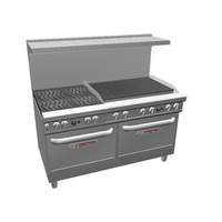 Southbend Ultimate 60" Gas 4 Burner Range w/ 36" Right Charbroiler - 4602DD-3CR