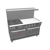 Southbend Ultimate 60in 4 Burner Range with 36in Right Thermostat Griddle - 4602DD-3TR 