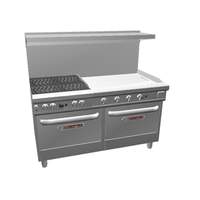 Southbend Ultimate 60" 4 Burner Range w/ 36" Right Manual Griddle - 4602DD-3GR