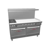 Southbend Ultimate 60" 2 Burner Range w/48" Right Thermostatic Griddle - 4601AA-4TR