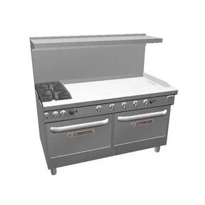 Southbend Ultimate 60in Gas 2 Non-clog Burner Range w/48in Right Griddle - 4601DD-4TR 