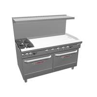 Southbend Ultimate 60in Gas 2 Burner Range with 48in Right Side Griddle - 4601DD-4GR 