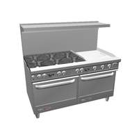 Southbend S-Series 60" Gas 6 Burner Range w/ 24" Right Griddle - S60DD-2TR