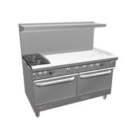 Southbend S-Series 60in Gas 2 Burner Range with 48in Right Manual Griddle - S60AA-4GR 