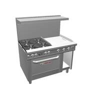 Southbend Ultimate 48in 4 Burner Range with 24in Right Side Griddle - 4481AC-2GR 