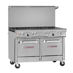 Southbend Ultimate Series Gas 7 Burner Range with 2 Space Saver Ovens - 4481EE-5L 