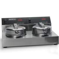 Nemco countertop Dual Waffle Baker Iron 7in Grid 240v - 7000A-2240 