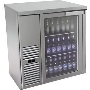 Fagor Refrigeration FBB-36GS-N 36in Glass Door Refrigerated Stainless Steel Back Bar Cooler 