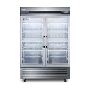 Summit 49 Cubic Foot Two Section Glass Door Medical Refrigerator - ARG49ML