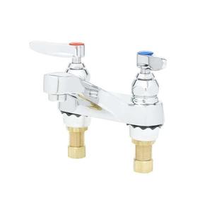 T&S Brass 4in Centerset Deck Mount Mixing Faucet with Integral Spout - B-0871 