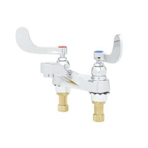 T&S Brass 4in Centerset Deck Mount Mixing Faucet with Integral Spout - B-0890 